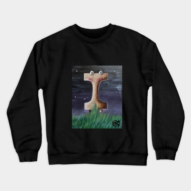 Naked Eye Crewneck Sweatshirt by ManolitoAguirre1990